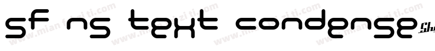 SF NS Text Condense字体转换